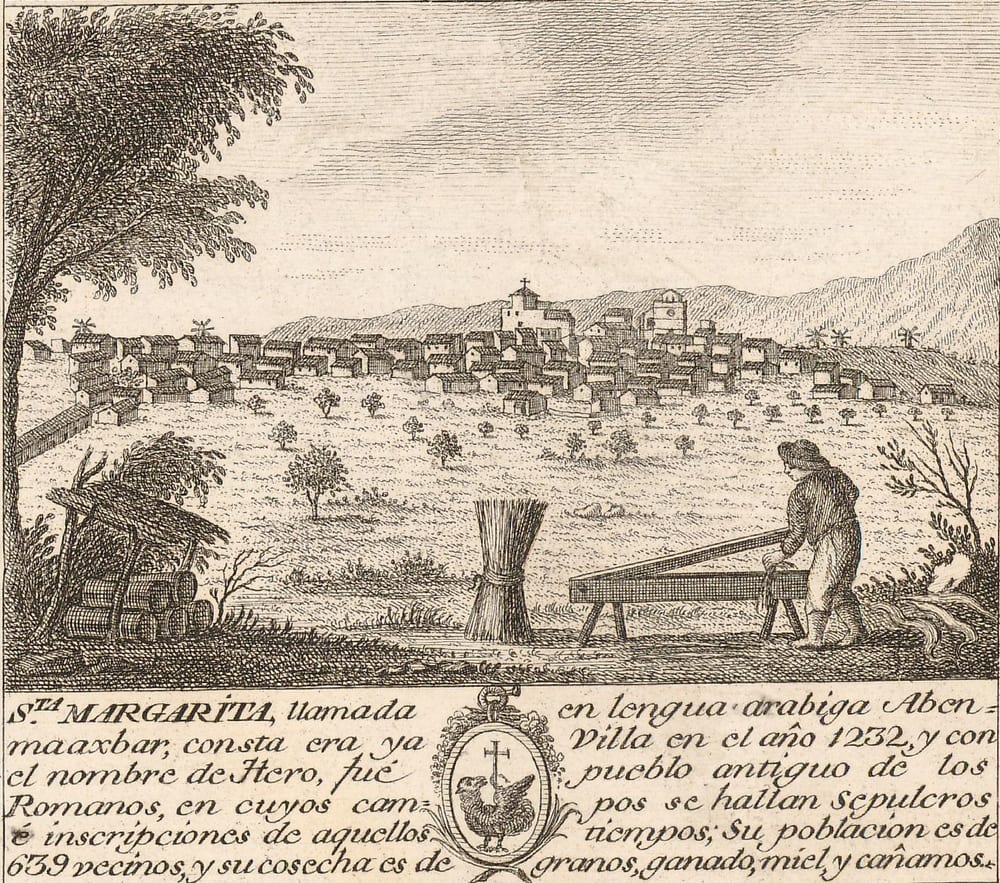 Vista gravada de Santa Margalida